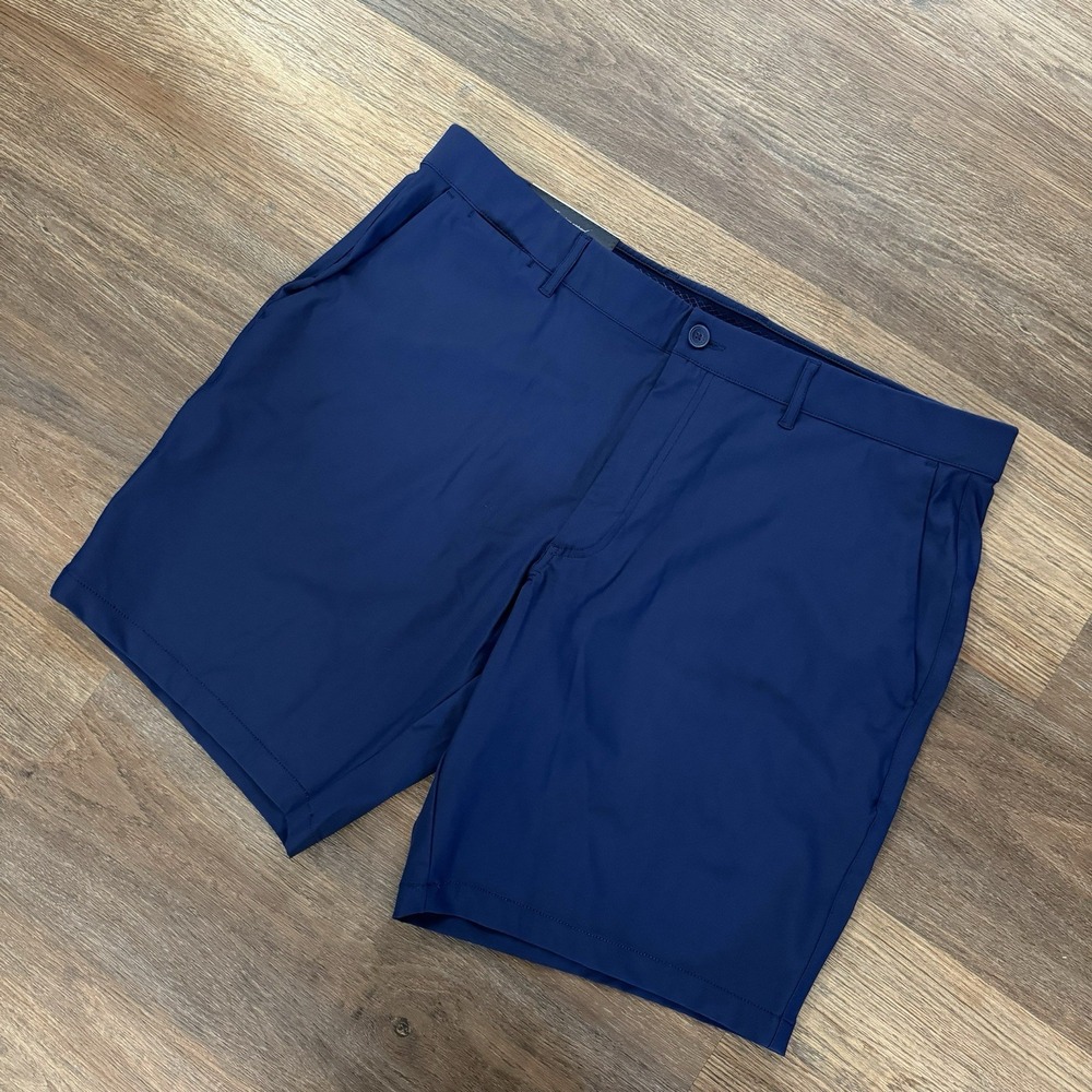 NWT Holderness & Bourne Men's Performance Golf Shorts Navy Size 38 Tailored Fit